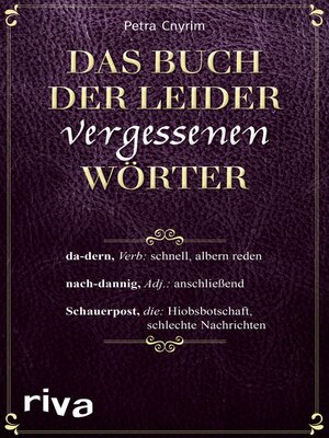 cover image of Das Buch der leider vergessenen Wörter